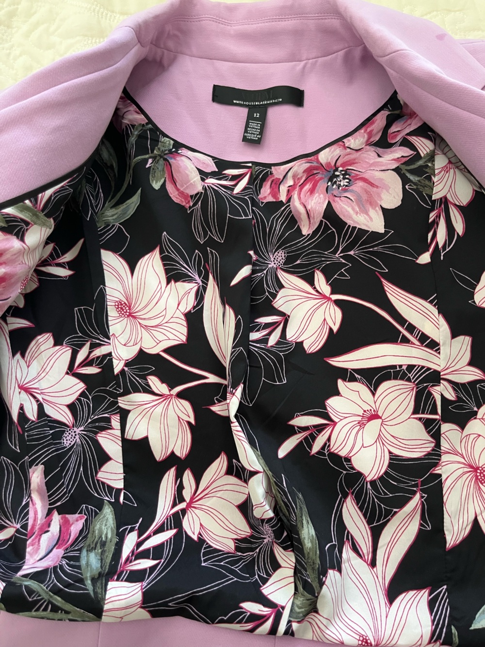 White House Black Market Lilac Fitted Blazer 12 - Picture 2 of 11
